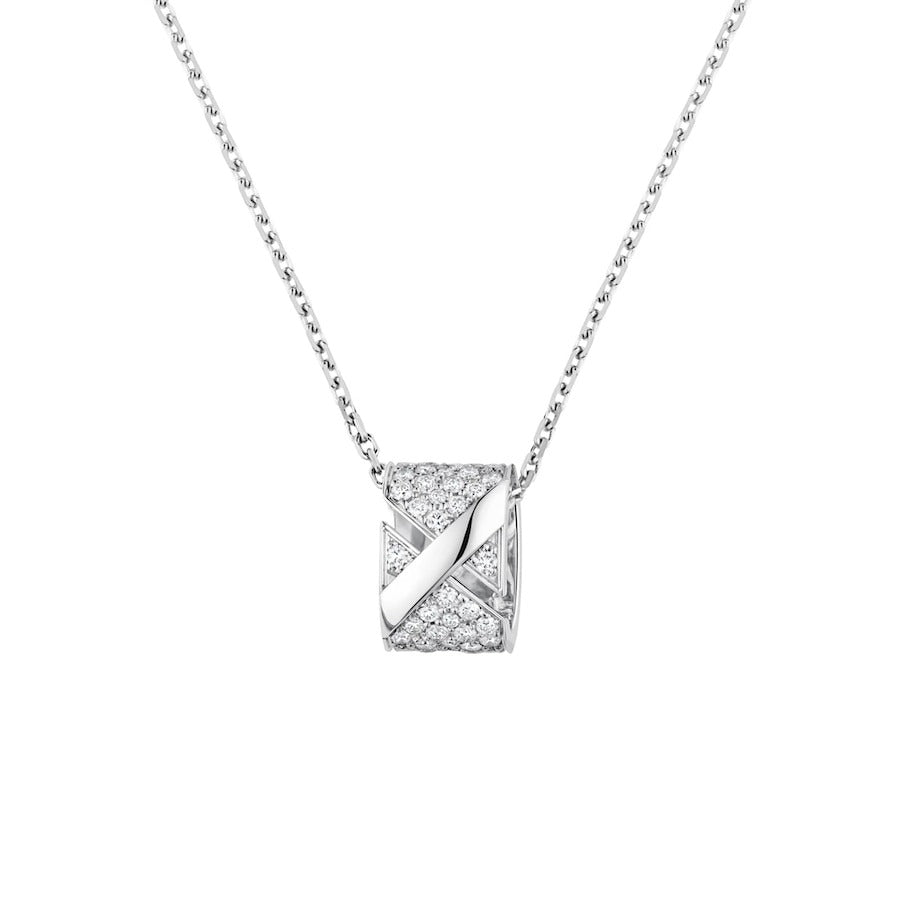 [Angela Jewellery]LIENS EVIDENCE DIAMOND PAVED NECKLACE
