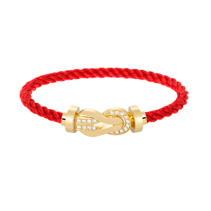 [Angela Jewellery]CHANCE LARGE 8 FIGURE BUCKLE HALF DIAMOND BRACELET GOLD