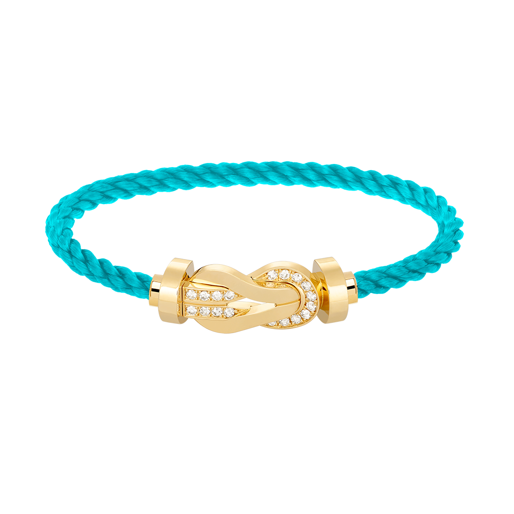[Angela Jewellery]CHANCE LARGE 8 FIGURE BUCKLE HALF DIAMOND BRACELET GOLD