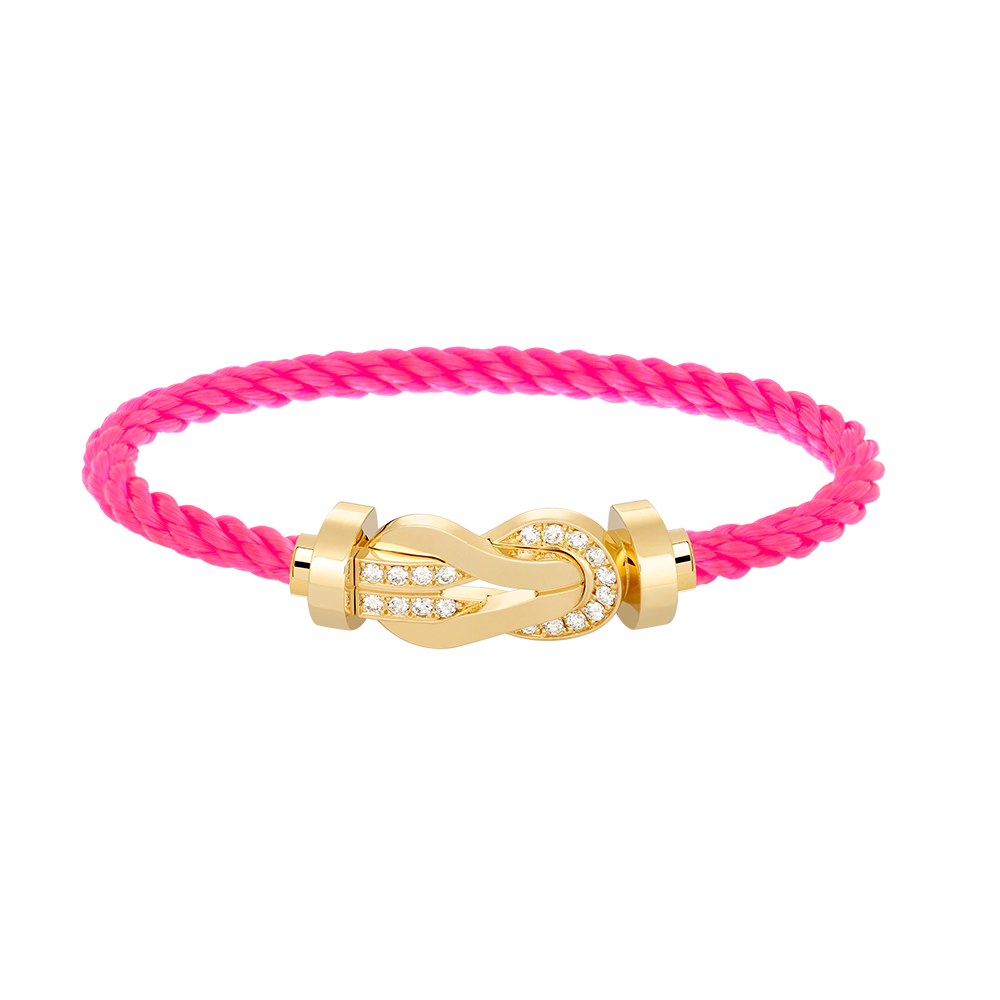 [Angela Jewellery]CHANCE LARGE 8 FIGURE BUCKLE HALF DIAMOND BRACELET GOLD