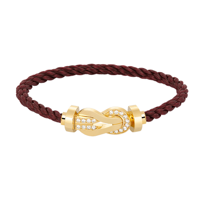 [Angela Jewellery]CHANCE LARGE 8 FIGURE BUCKLE HALF DIAMOND BRACELET GOLD