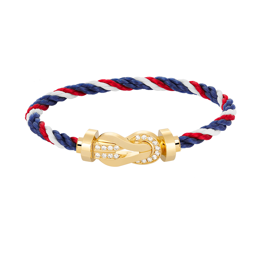 [Angela Jewellery]CHANCE LARGE 8 FIGURE BUCKLE HALF DIAMOND BRACELET GOLD