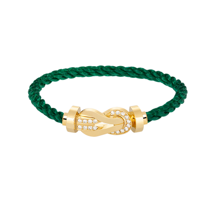 [Angela Jewellery]CHANCE LARGE 8 FIGURE BUCKLE HALF DIAMOND BRACELET GOLD