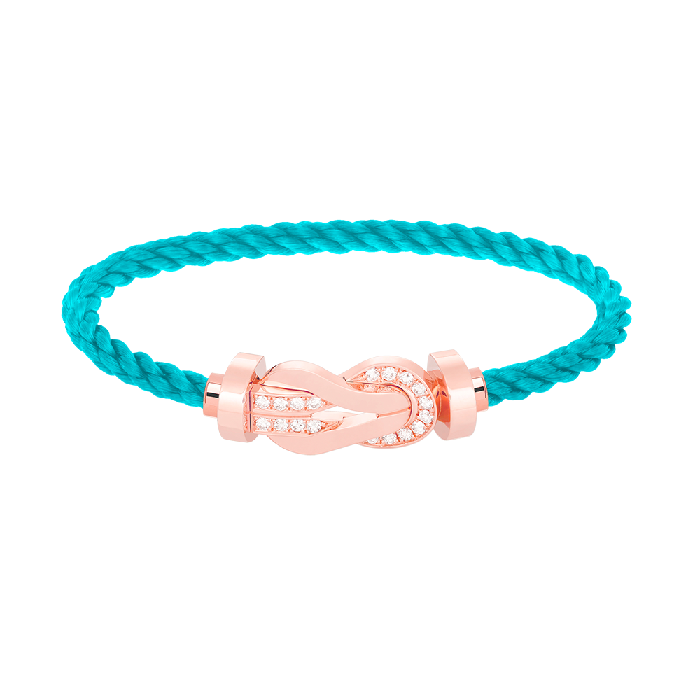 [Angela Jewellery]CHANCE LARGE 8 FIGURE BUCKLE HALF DIAMOND BRACELET ROSE GOLD