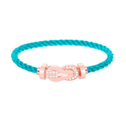 [Angela Jewellery]CHANCE LARGE 8 FIGURE BUCKLE HALF DIAMOND BRACELET ROSE GOLD