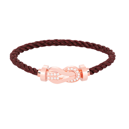 [Angela Jewellery]CHANCE LARGE 8 FIGURE BUCKLE HALF DIAMOND BRACELET ROSE GOLD