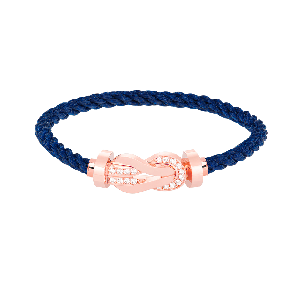 [Angela Jewellery]CHANCE LARGE 8 FIGURE BUCKLE HALF DIAMOND BRACELET ROSE GOLD