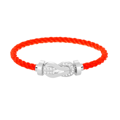 [Angela Jewellery]CHANCE LARGE 8 FIGURE BUCKLE HALF DIAMOND BRACELET SILVER