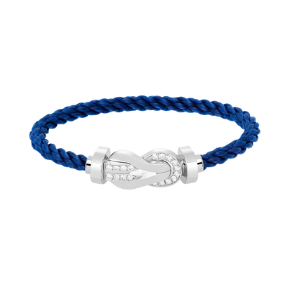 [Angela Jewellery]CHANCE LARGE 8 FIGURE BUCKLE HALF DIAMOND BRACELET SILVER