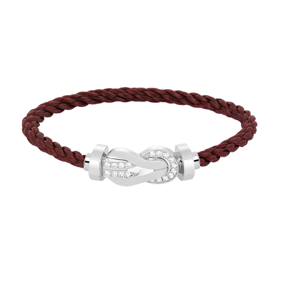 [Angela Jewellery]CHANCE LARGE 8 FIGURE BUCKLE HALF DIAMOND BRACELET SILVER