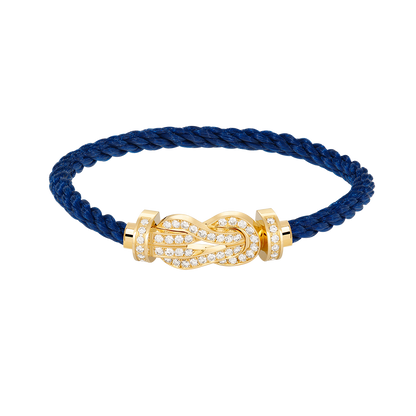 [Angela Jewellery]CHANCE LARGE 8 FIGURE BUCKLE FULLDIAMOND BRACELET GOLD
