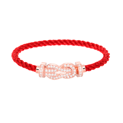 [Angela Jewellery]CHANCE LARGE 8 FIGURE BUCKLE FULL DIAMOND BRACELET ROSE GOLD