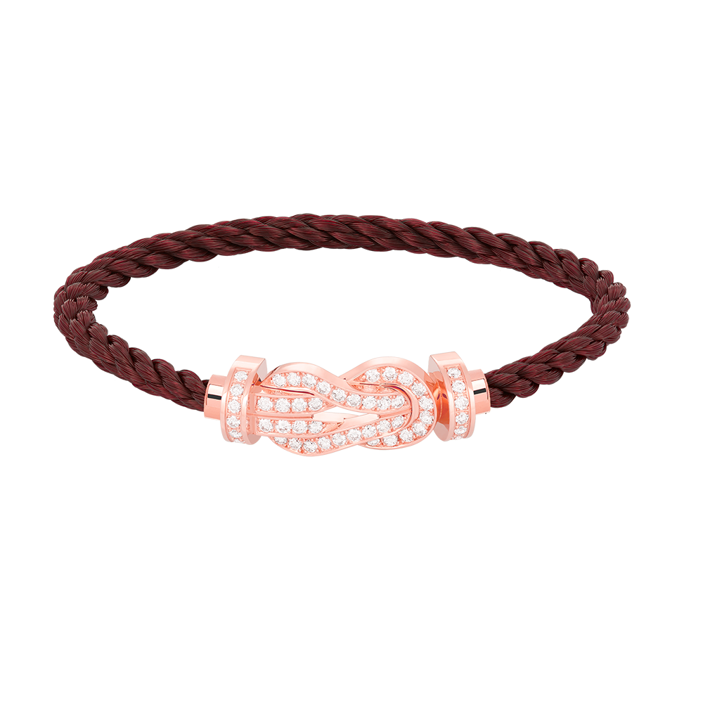 [Angela Jewellery]CHANCE LARGE 8 FIGURE BUCKLE FULL DIAMOND BRACELET ROSE GOLD