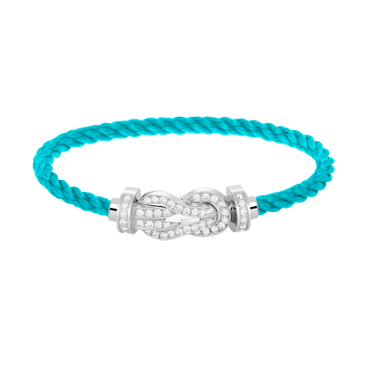 [Angela Jewellery]CHANCE LARGE 8 FIGURE BUCKLE FULL DIAMOND BRACELET SILVER