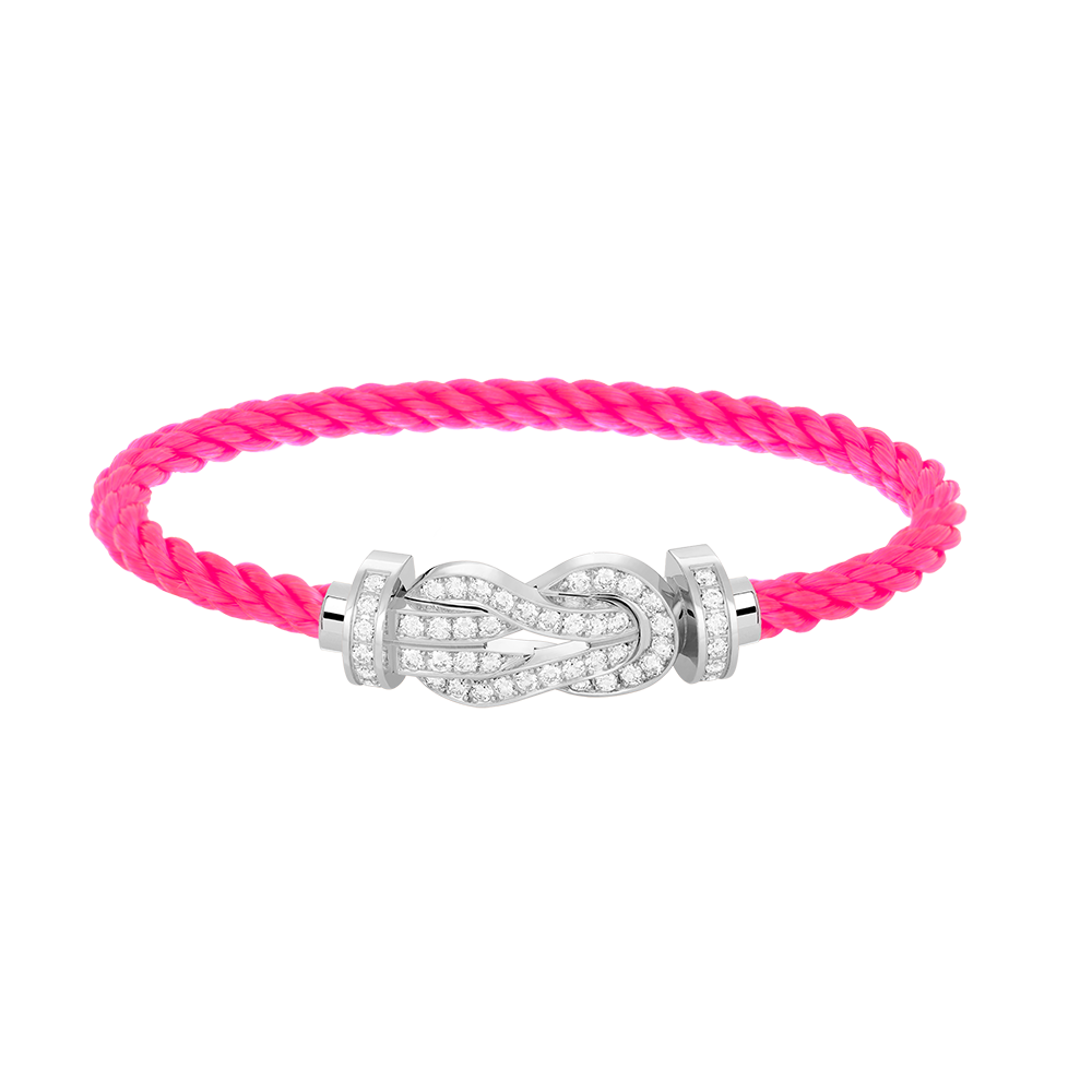 [Angela Jewellery]CHANCE LARGE 8 FIGURE BUCKLE FULL DIAMOND BRACELET SILVER