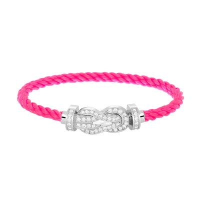 [Angela Jewellery]CHANCE LARGE 8 FIGURE BUCKLE FULL DIAMOND BRACELET SILVER