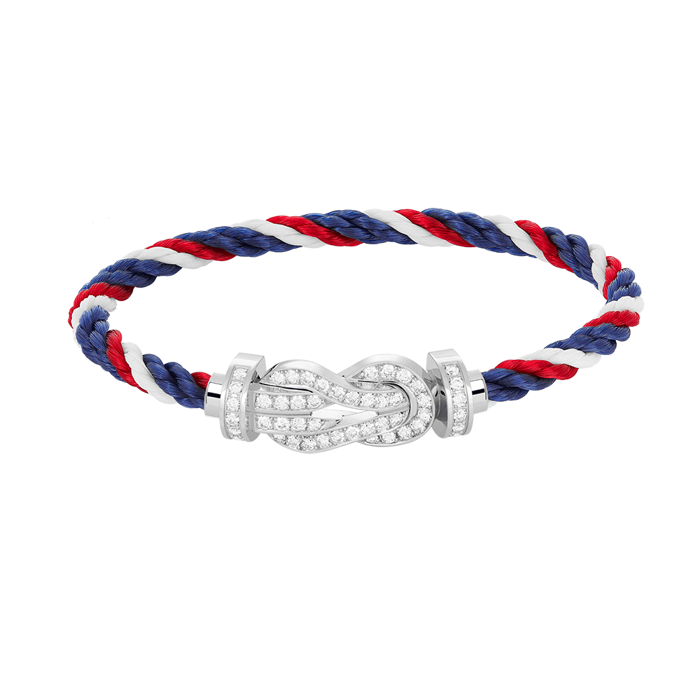 [Angela Jewellery]CHANCE LARGE 8 FIGURE BUCKLE FULL DIAMOND BRACELET SILVER