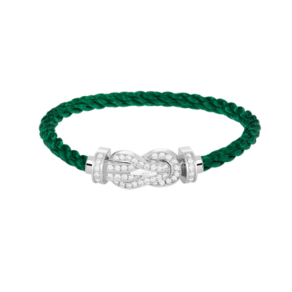 [Angela Jewellery]CHANCE LARGE 8 FIGURE BUCKLE FULL DIAMOND BRACELET SILVER
