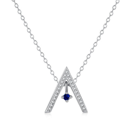 Angela Jewelry]Sparkling "A" Shape Necklace