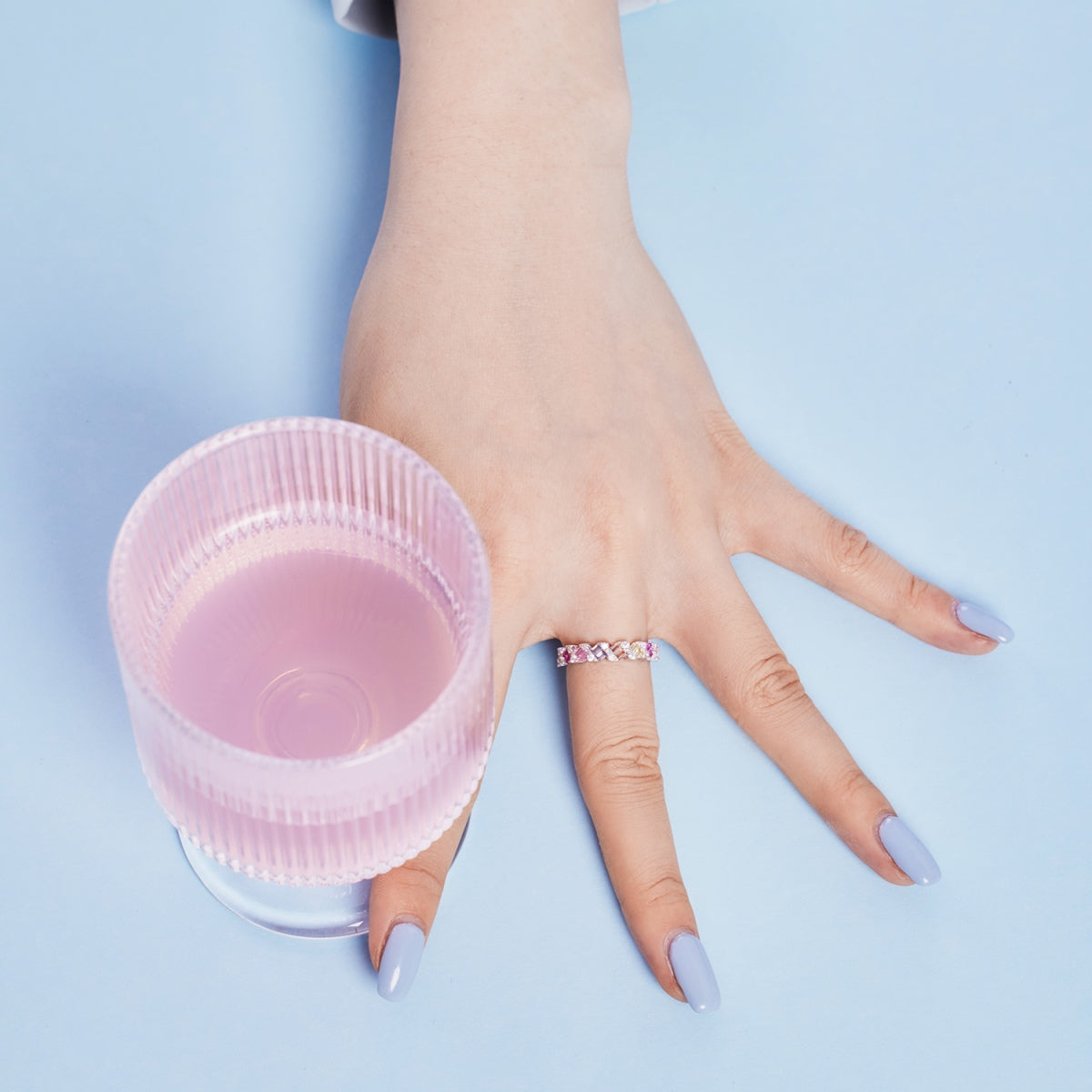 Angela Jewelry]Delicate Vibrant Emerald Cut Daily Ring