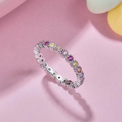 Angela Jewelry]Exquisite Colorful Round Cut Party Ring