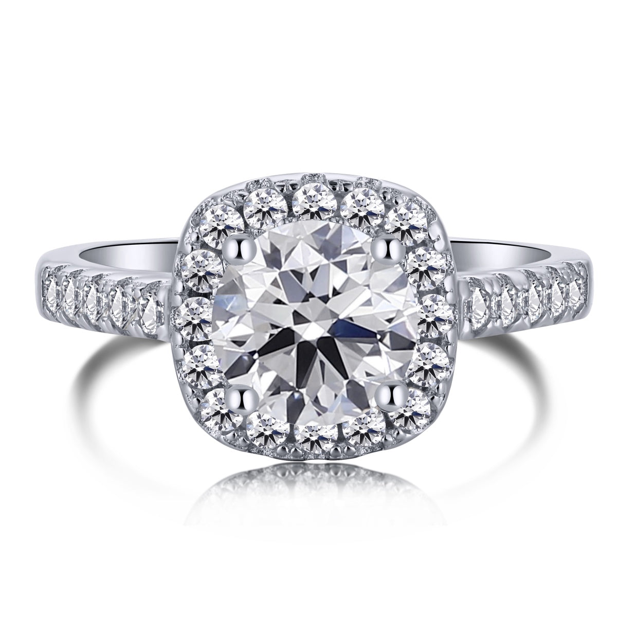 Angela Jewelry]Dazzling Resplendent Round Cut Wedding Ring