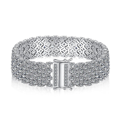 Angela Jewelry]Ornate Elegant Round Cut Party Bracelet