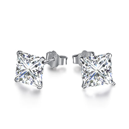 Angela Jewelry]Ornate Square Shape Earrings