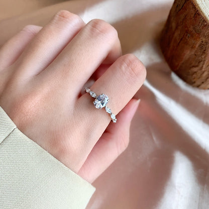 Angela Jewelry]0.75 Carat Luxurious Vibrant Elongated Cushion Cut Daily Ring