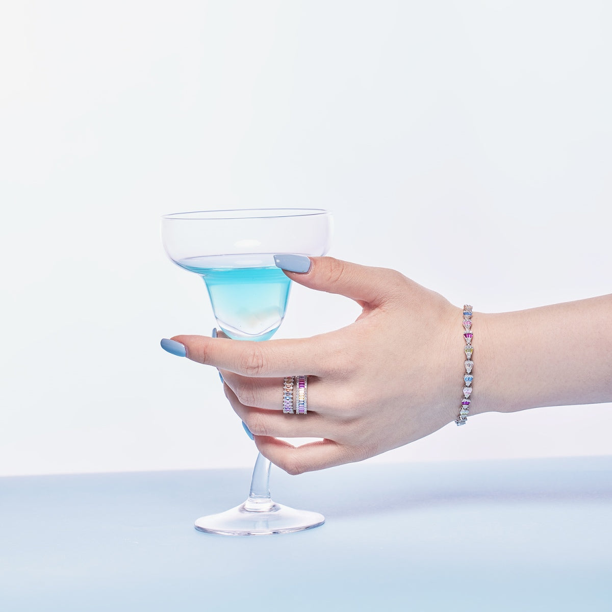 Angela Jewelry]Radiant Water Drop Shape Daily Bracelet