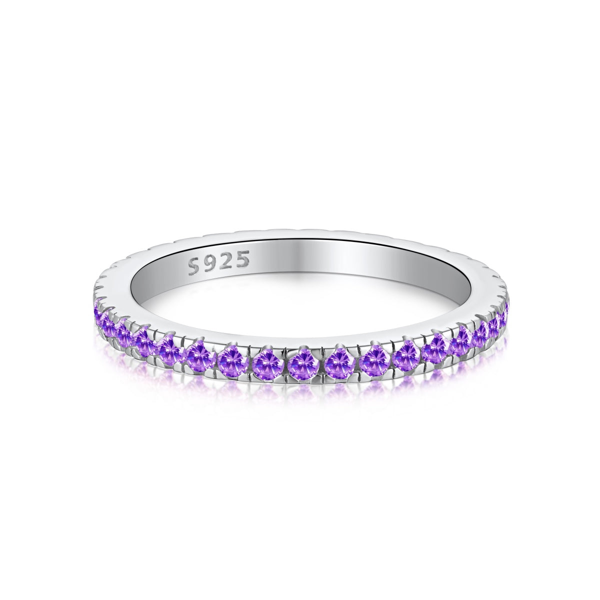 Angela Jewelry]Delicate Sparkling Round Cut Daily Ring