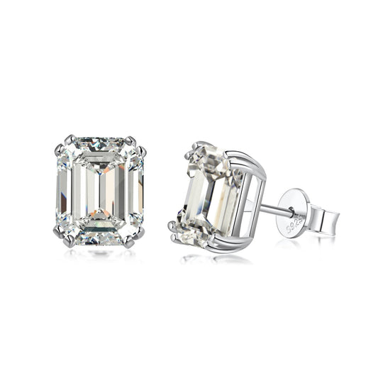 Angela Jewelry]Dazzling Square Shape Earrings