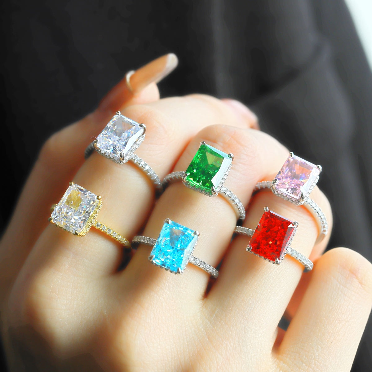 Angela Jewelry]4.0 Carat Luxurious Engagement Ring