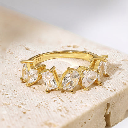 Angela Jewelry]Delicate Multi Cut Ring
