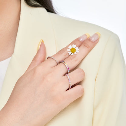 Angela Jewelry]Elegant Vivid Round Cut Daily Ring