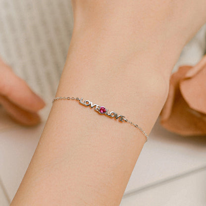 Angela Jewelry]Romantic Heart Shape Lover Bracelet