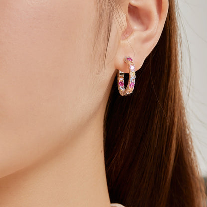 Angela Jewelry]Unique Round Cut Daily Earrings