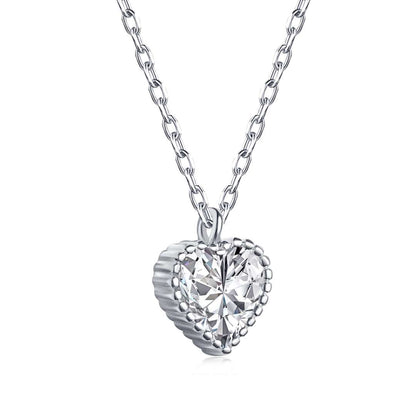 Angela Jewelry]Ornate Heart Shape Necklace