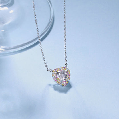 Angela Jewelry]Exquisite Heart Shape Necklace