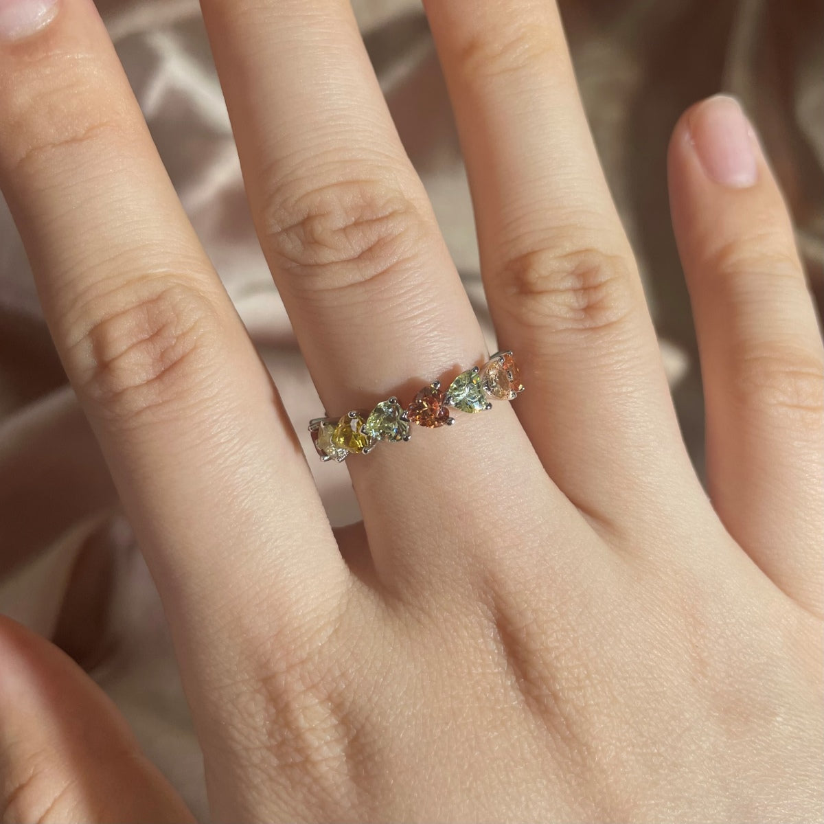 Angela Jewelry]0.25 Carat Radiant Romance Heart Cut Lover Ring