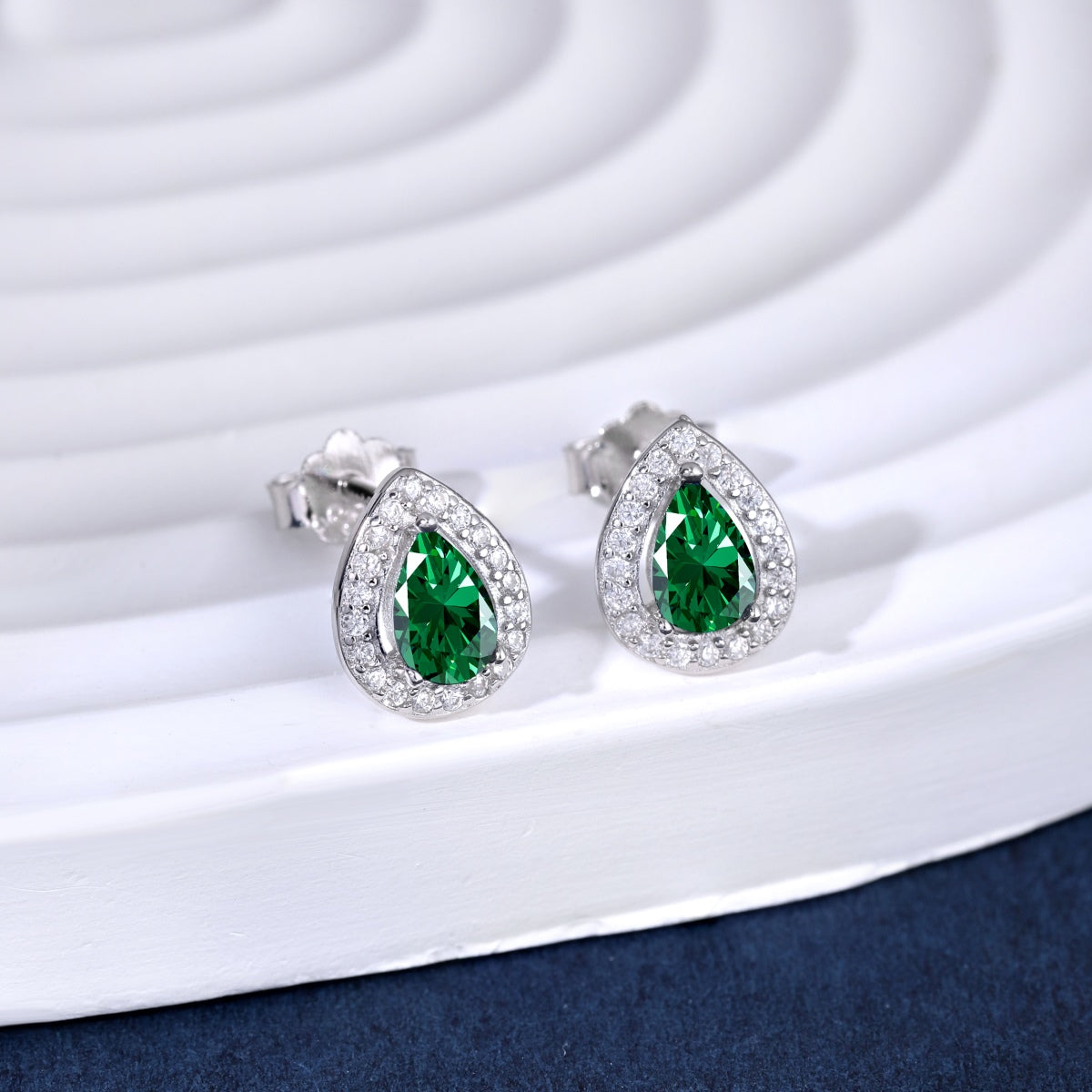 Angela Jewelry]Luxurious Water Drop Shape Earrings