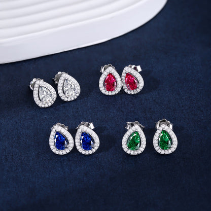 Angela Jewelry]Luxurious Water Drop Shape Earrings