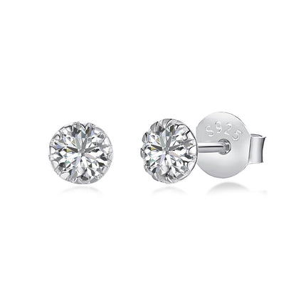 Angela Jewelry]Sparkling Colorful Round Shape Earrings