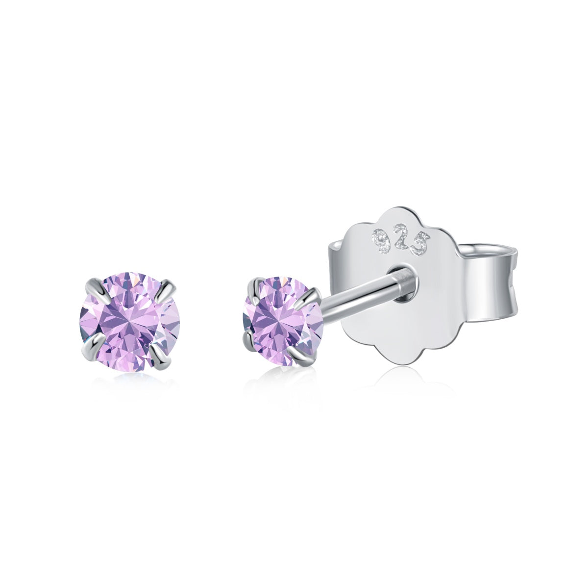 Angela Jewelry]Delicate Solitaire Earrings