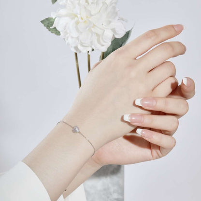 Angela Jewelry]Heart-Shaped Gentle and Versatile Bracelet