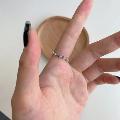 Angela Jewelry]Unique Trapezoid Cut Daily Ring