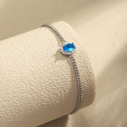 Angela Jewelry]Exquisite Oval Shape Bracelet
