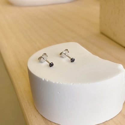 Angela Jewelry]Delicate Solitaire Earrings