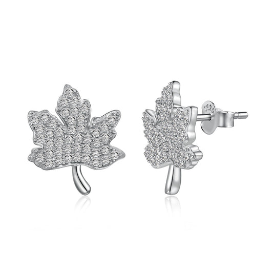 Angela Jewelry]Exquisite Maple Leaf Design Earrings