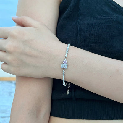 Angela Jewelry]Dazzling Unique Multi Shape Lover Bracelet